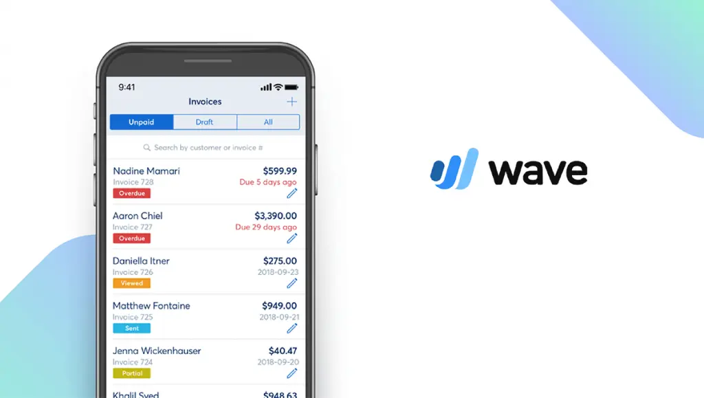 Interface of Wave’s receipt scanner mobile app